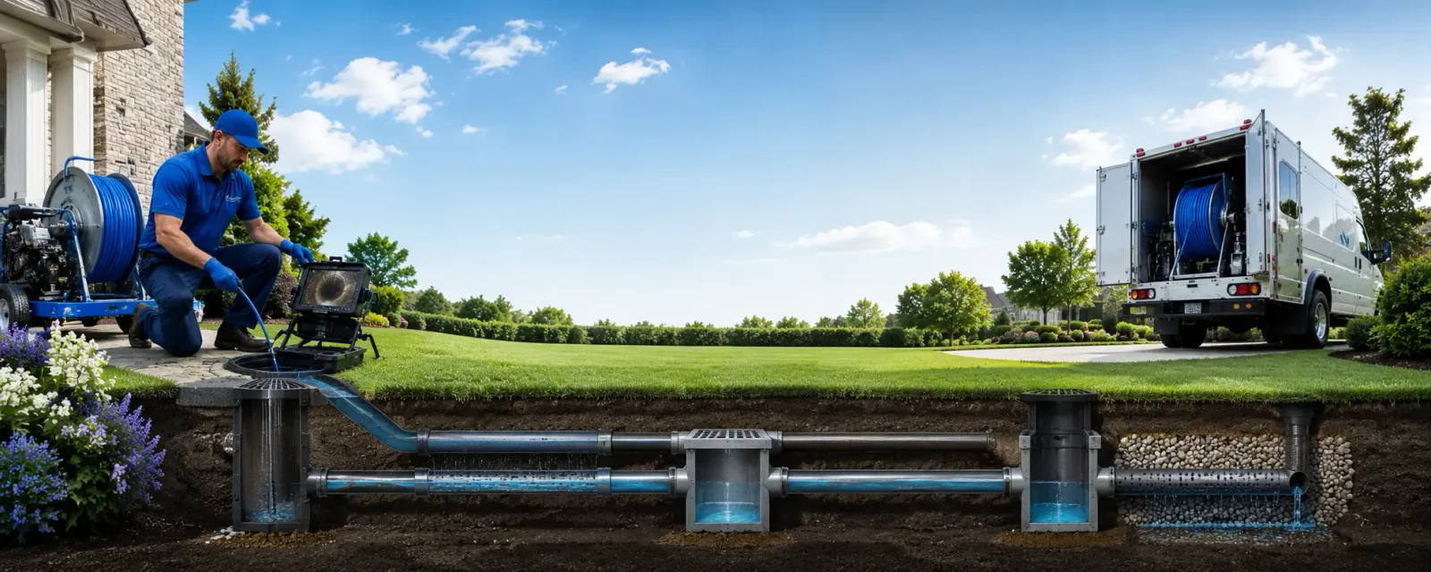 Outdoor drain cleaning information for New Tazewell, TN